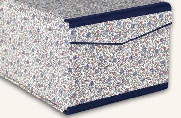 Preview: Leinenkanten marineblau